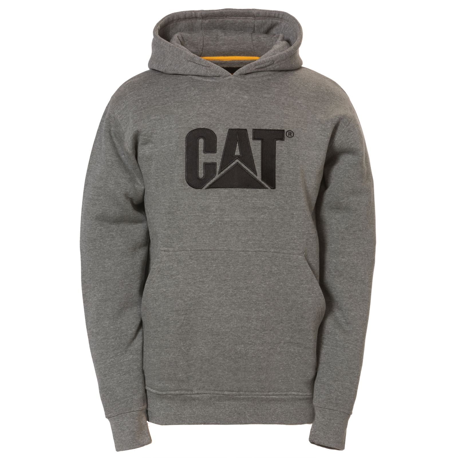 Men's Caterpillar Trademark Hooded Sweatshirts Grey Ireland RVES60319